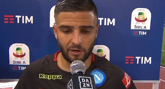 Lorenzo Insigne ai microfoni di DAZN dopo Lazio-Napoli