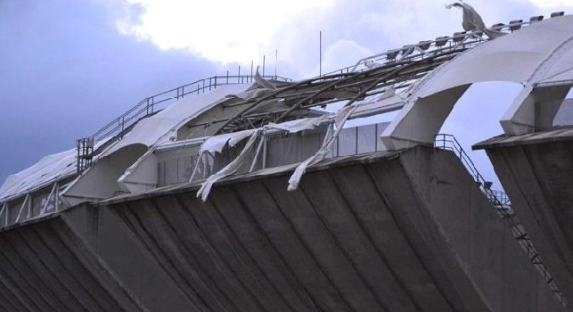 Da Bari - Pericolo stadio San Nicola, il tetto di copertura rischia di staccarsi!