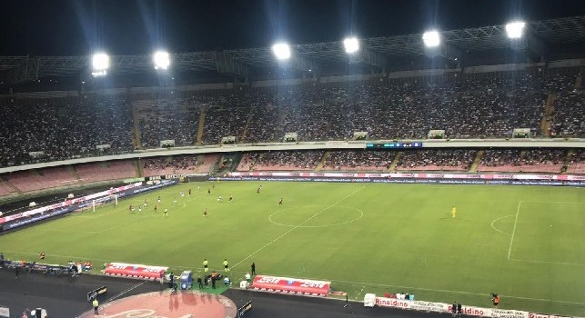 Stadio San Paolo di Napoli, si gioca Napoli - Milan