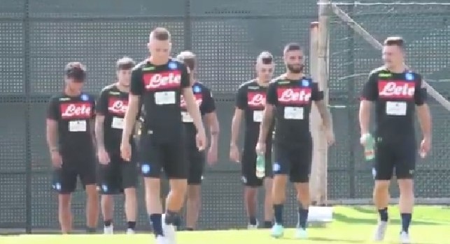 De Maggio: Clima disteso a Castel Volturno, azzurri tutti sorridenti dopo la vittoria con l'Empoli