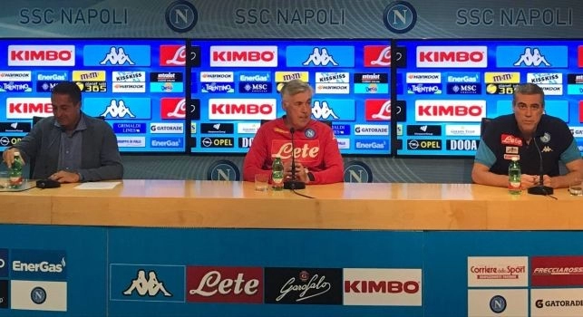 Carlo Ancelotti in conferenza stampa