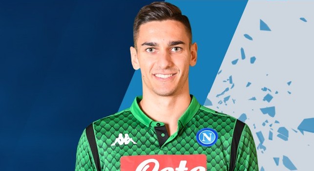 Alex Meret con la maglia del Napoli