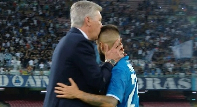 Carlo Ancelotti e Lorenzo Insigne
