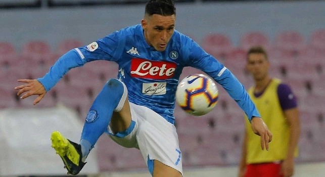 Callejon in azione con la maglia del Napoli