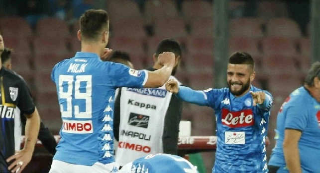 Napoli-Parma, le pagelle: Insigne positivo, Milik si fa trovare pronto! Malcuit sorpresa, Fabián elegante. Maksimovic sicuro