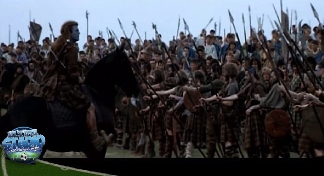 Juve-Napoli, esilarante parodia napoletana in stile BraveHeart: che carica! [VIDEO]