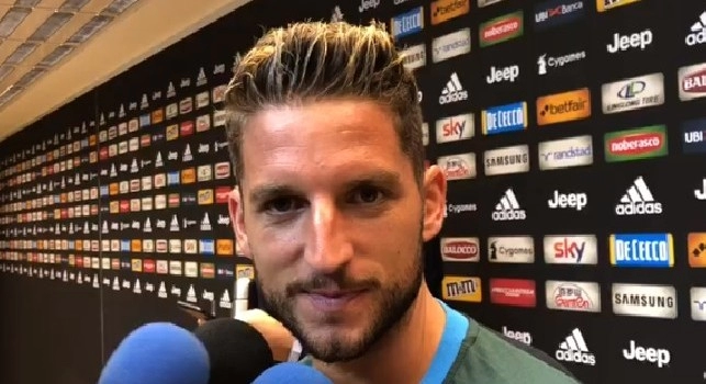 Dries Mertens in mixed zone dopo Juventus-Napoli