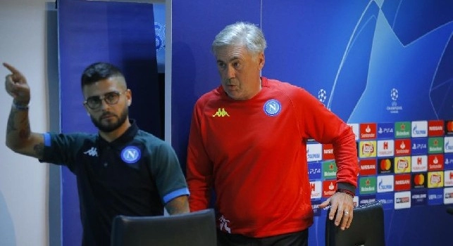 Carlo Ancelotti e Lorenzo Insigne
