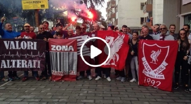 Tifosi di Liverpool e Salernitana