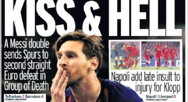 Dall'Inghilterra, Daily Mirror: Il Napoli aggiunge l'ultimo insulto agli infortuni di Klopp [FOTO]