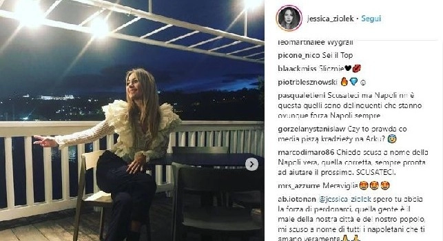 Napoli non è questa, scusateci!. I tifosi esprimono solidarietà a Lady Milik per lo spiacevole episodio dell'orologio rubato [FOTO]