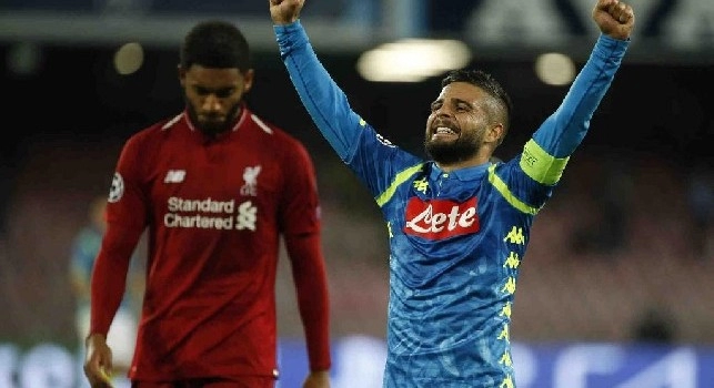 Lorenzo Insigne contro il Liverpool
