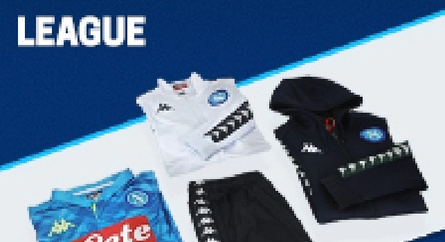La linea Champions del Napoli è in vendita su E-Napolistore