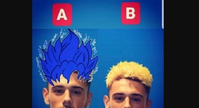 Malcuit pensa a un look bizzarro, capelli azzurri stile Dragon Ball: Ci penserò [FOTO]