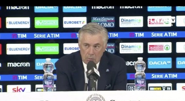 Ancelotti conferenza stampa Udinese-Napoli