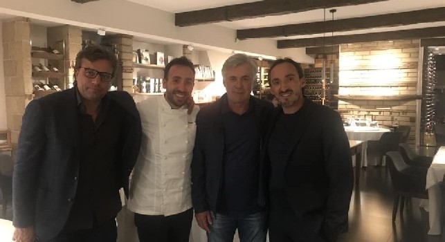 Ancelotti e Giuntoli a cena insieme, i due ospiti del ristorante bistellato Taverna Estia [FOTO]