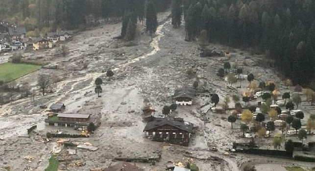 Fiume di fango a Dimaro, 51 sfollati: solidarietà degli azzurri