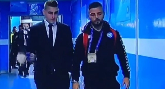 Insigne e Verratti di nuovo insieme, passeggiata nel ventre del San Paolo! [VIDEO]