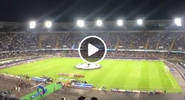 Napoli-PSG, l'urlo Champions fa tremare il San Paolo: coro da brividi! [VIDEO]