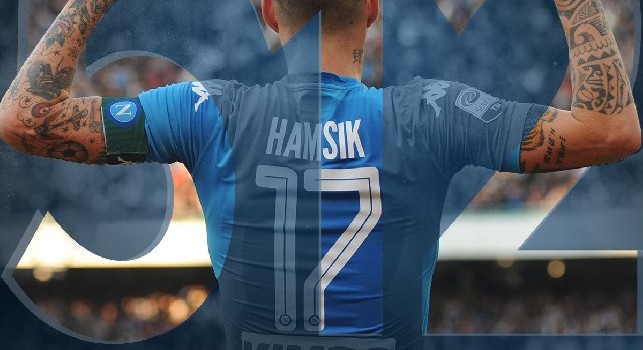 SSC Napoli, arriva il tributo ad Hamsik per il record di presenze: Sei una leggenda [FOTO]