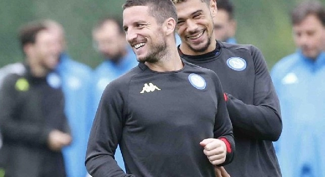 Dries Mertens in allenamento