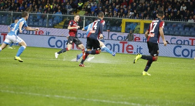 Il gol di Fabian in Genoa-Napoli