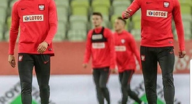 Milik con Lewandowski: Lavorando duro e continuando a sorridere [FOTO]