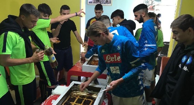 Juve Stabia-Napoli, allenamento congiunto e terzo tempo tra settori giovanili [FOTO]