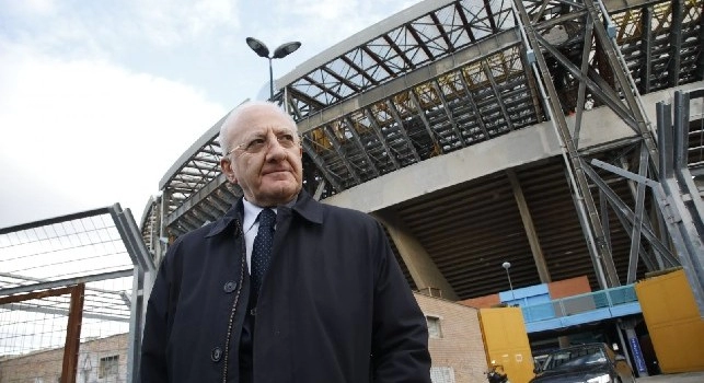 Lavori San Paolo, De Luca: Adesso &egrave; un vero stadio, abbiamo investito 23 milioni! Senza di noi non si sarebbe risolto nemmeno nel 3000