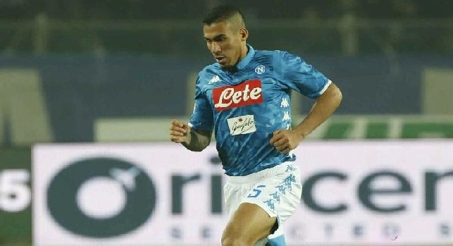 Allan con la maglia del Napoli
