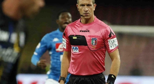 Cagliari-Napoli, fischia Doveri. Il derby di Torino assegnato al campano Guida