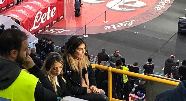 Katia Ancelotti e Barba Petrillo in Tribuna Stampa per 'Quelli che il Calcio' [FOTO]