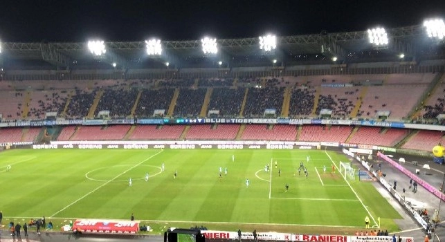 Napoli-Sampdoria, meno di 20mila spettatori presenti al San Paolo: ecco i dati sull'incasso