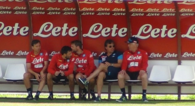 Cristiano Giuntili e Carlo Ancelotti a Dimaro-Folgarida