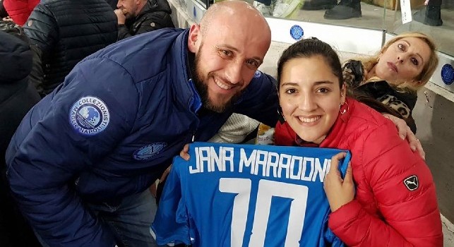 Ospite d'eccezione al San Paolo per Napoli-Lazio: Jana Maradona in compagnia del Club Napoli Campobasso [FOTO]