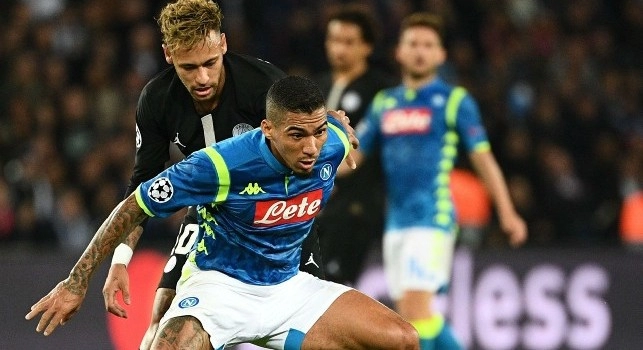 Allan con la maglia del Napoli