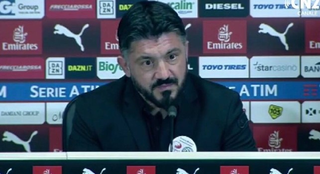 Milan, Gattuso non parlerà in conferenza stampa alla vigilia del match di Coppa Italia contro il Napoli