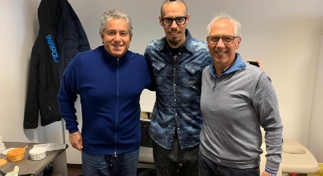 Ultime ore insieme al Capitano: il dentista della SSC Napoli saluta Marek Hamsik [FOTO]