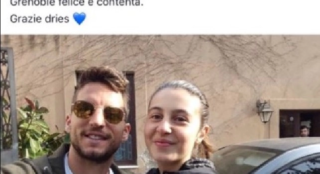 Ricordate la tifosa francese del Napoli? Quest'oggi ha incontrato Mertens: Ho realizzato un sogno, ritorno in Francia felice e contenta [FOTO]