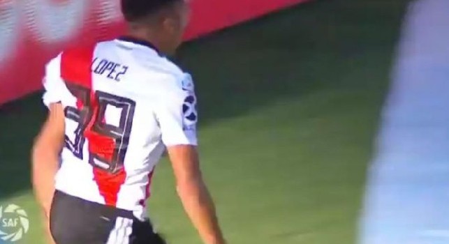 Riflettori su Hernan Lopez: debutto con gol per il pronipote di Maradona nel River [VIDEO]