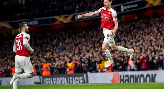 L'Arsenal domina, Ramsey segna e vola all'Emirates: le immagini del primo tempo [FOTOGALLERY CN24]