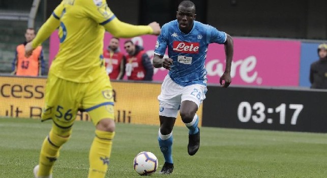 Chievo Verona-Napoli 0-1: la sblocca Koulibaly. Il senegalese è al primo goal stagionale