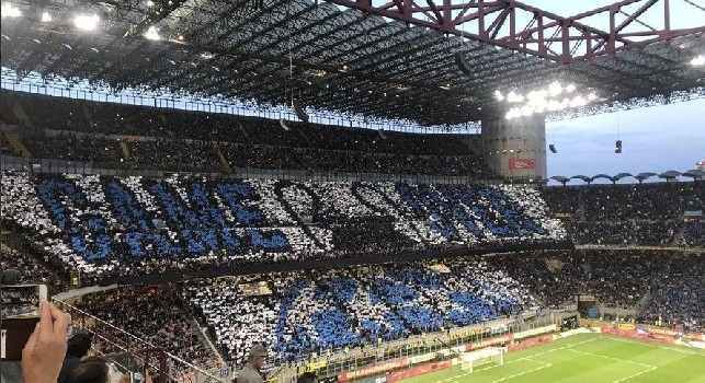 Coreografia Inter-Juventus, sfott&ograve; Champions League