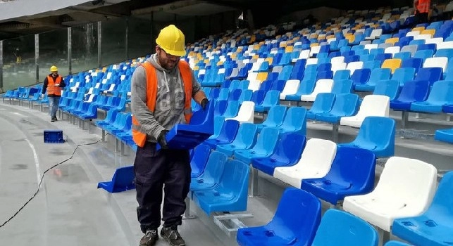 Lavori San Paolo, il 15 giugno i Maxischermi, il 25 completati i sediolini ad eccezione della Curva B: pista d'atletica nel fine settimana, spogliatoi e copertura dopo le Universiadi