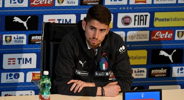Italia, Jorginho in conferenza stampa