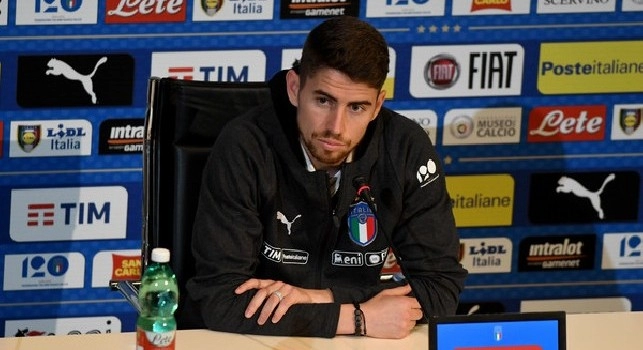 Italia, Jorginho in conferenza stampa
