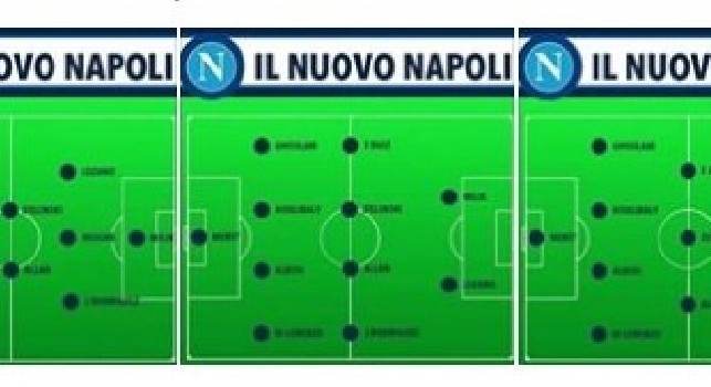 James più Lozano, tre moduli diversi: Ancelotti dà vita al nuovo Napoli, c'è anche il 'vecchio' 4-3-3 [GRAFICO]
