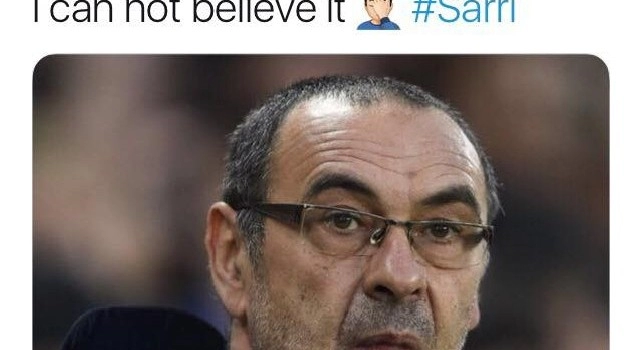 Sarri-Juve, la reazione di Decibel Bellini: Non ci posso credere [FOTO]