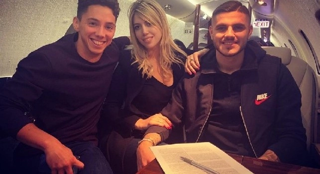 Icardi-Napoli, CdS rivela: una settimana fa Giuntoli ha incontrato la moglie-agente Wanda a Milano! Tutto dipende dai diritti d'immagine