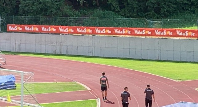 Inglese è l'ultimo ad entrare, solo lavoro in palestra per l'attaccante